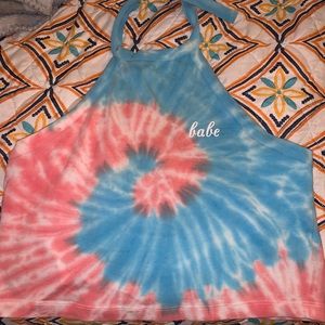 Tye Dye Babe halter top